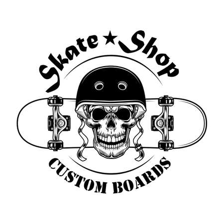 Skate shop label vector illustrationのイラスト素材