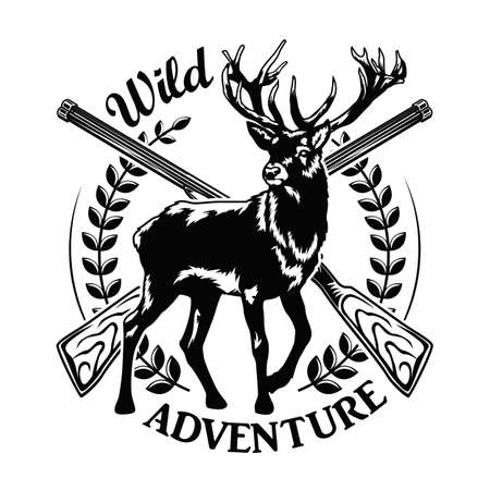 Wild adventure vector illustrationのイラスト素材
