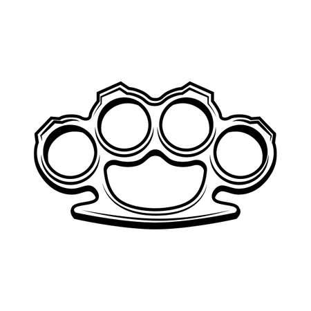 Knuckle duster illustrationのイラスト素材