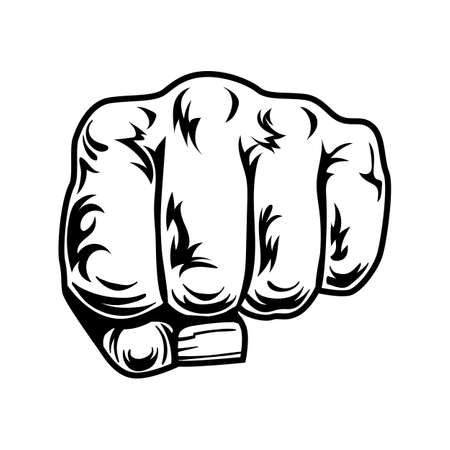 Punch illustrationのイラスト素材