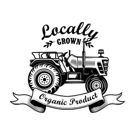 Organic product emblem vector illustrationのイラスト素材
