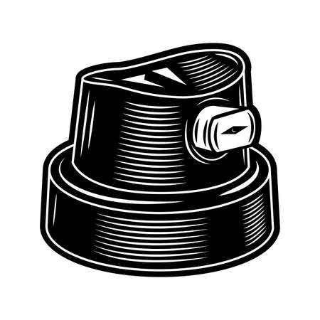 Button of spray paint can vector illustrationのイラスト素材