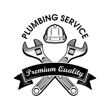 Plumbers wrenches vector illustrationのイラスト素材