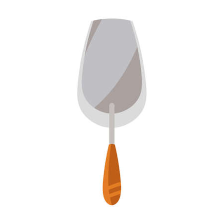 tool shovel, scoop of scientist archaeologist for study of antiquities. Cartoon vector illustration of science artifactsのイラスト素材