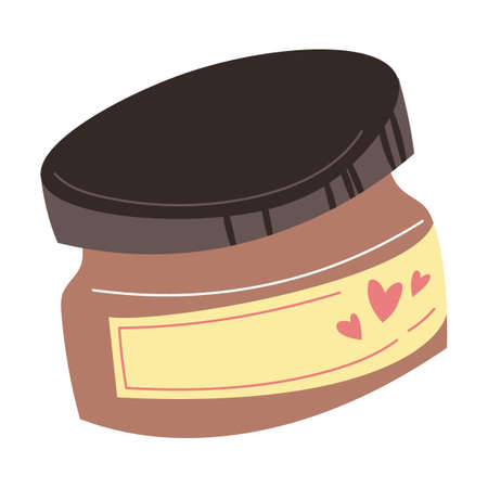 Beauty products, cosmetics for skin. Vector illustration of bottles, tubes and jars. Cartoon nail file lotion cream powder brush isolated on white. Skincare, makeup, health conceptのイラスト素材