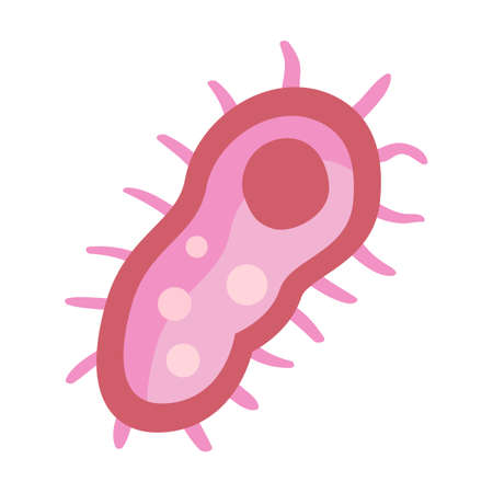 Pathogen virus, germ, cancer cells, coronavirus in round border. Can be used for epidemic, healthcare, illnessのイラスト素材