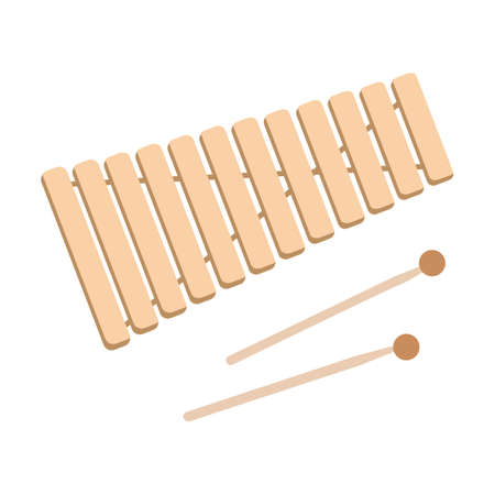 Accordion, saxophone, violin, digital piano, speaker. Can be used for music band, concert, ethnic festival. Musical instrumentのイラスト素材