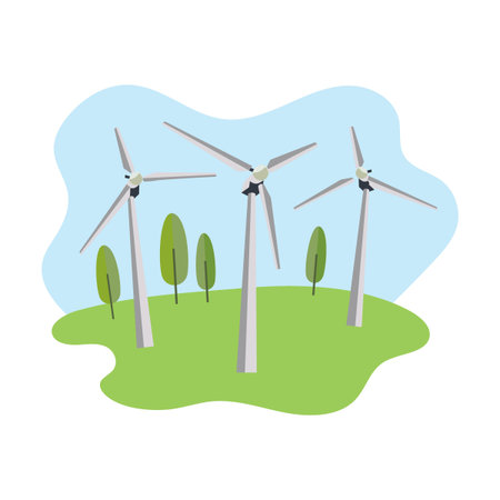 Energy air production cartoon vector illustration. Water and air pollution, crude oil, gas, minerals...