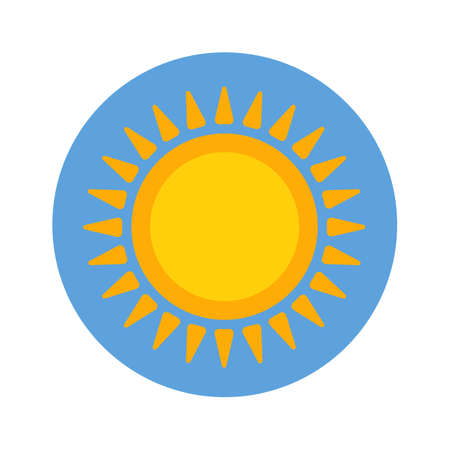 Sun rays and ultraviolet. Allergy symptom cartoon vector illustration. Educational banner with man suffering from runny nose, rash, red eyes because of food, dust, insectsのイラスト素材