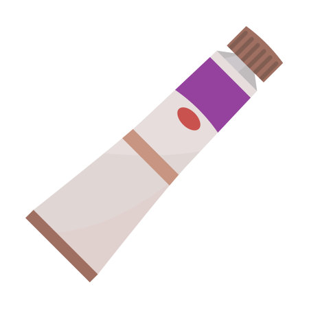 Drawing supplies. Artists easel, paintbrush, canvas isolated on white. Vector illustration for artistic school, painter studio, art studyingのイラスト素材