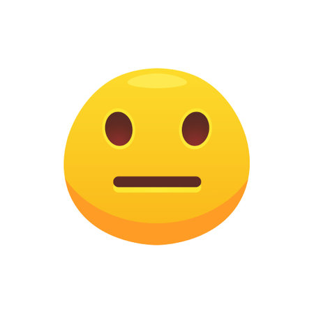 Face emoji flat icon for web. Cartoon yellow emotion circle icon smiling, laughing and crying isolated vector illustration. Feeling expressionのイラスト素材