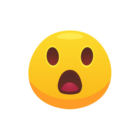 Emoji face flat icon. Cartoon yellow emotion circle icon smiling, laughing and crying isolated vector illustration. Feeling expressionのイラスト素材