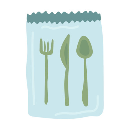Plastic container vector illustration. Reusable items, bags, toothbrush, bottle, metal straw with text on white background. Zero waste, ecology, reducing plastic conceptのイラスト素材