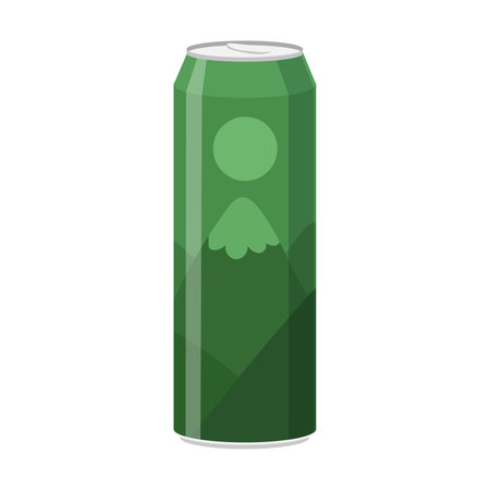 Drink in can vector. Fizzy soda, water, juice, lemonade isolated on white. Beverage foodのイラスト素材