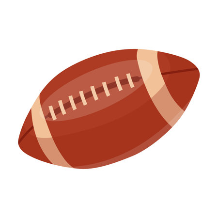 Sport Rugby ball, American football, equipment cartoon vector. Vector illustration of recreation, sport, soccerのイラスト素材