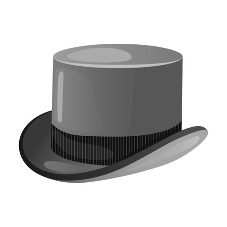 Hats and headgear. Male head wear on white. Vintage retro classic clothes accessory colorful cartoon vector of head wearのイラスト素材
