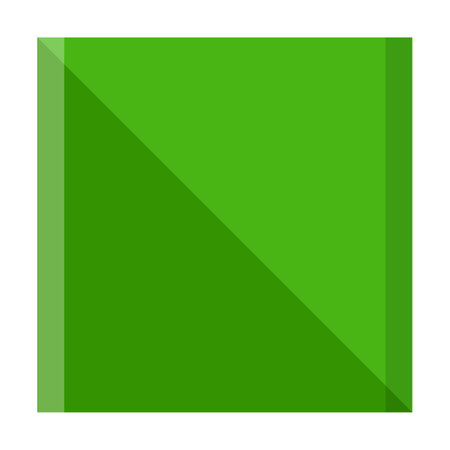 Cartoon drawing of figure or square form for preschool kids on isolated white background. Basic geometric shape for children vector illustration. Education, geometry conceptのイラスト素材