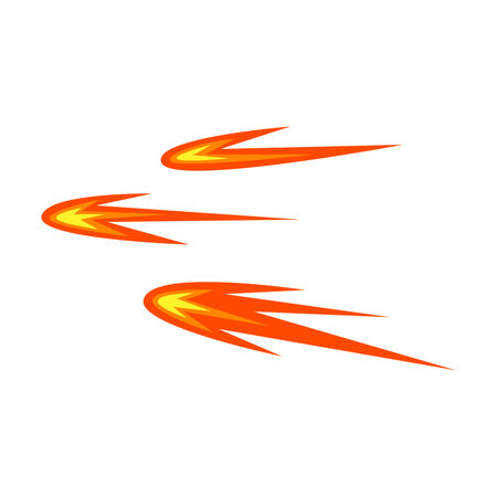 Gunshot animation. Orange gun flash with fire, explosive effect. Explosion, weapon, blast conceptのイラスト素材