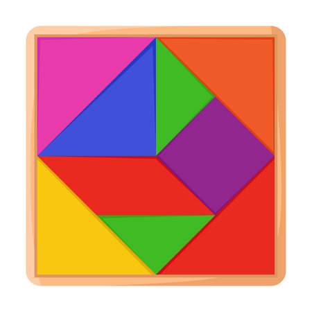 Montessori toy for infants vector illustration. Geometric toy from wood for babies in kindergarten, puzzles and block sorters on white background. Education, childhood conceptのイラスト素材