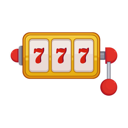 Slot machine dial monitor vector. Cartoon doodle of item for gambling and sports games with money isolated on white background. Entertainment, gambling conceptのイラスト素材