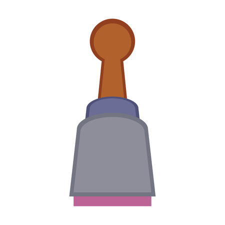 Vintage seal stamp vector. Cartoon drawing post office elements isolated on white background. Mail, communication, correspondence conceptのイラスト素材