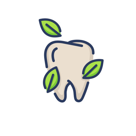 Shining tooth thin line icon. Whitening, cleaning, oral hygiene isolated outline sign. Dental care, healthy teeth, dentistry concept. Vector illustration, symbol element for web design and appsのイラスト素材