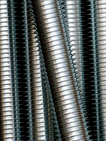 Close up of screw threadの写真素材