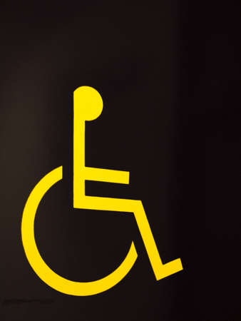 wheel chair access signの写真素材