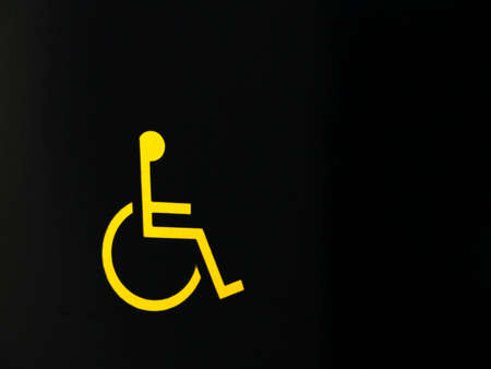 wheel chair access signの写真素材
