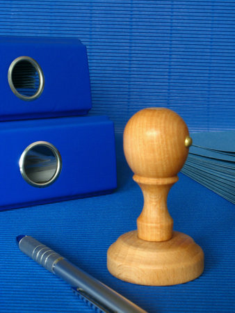 Blue office の写真素材