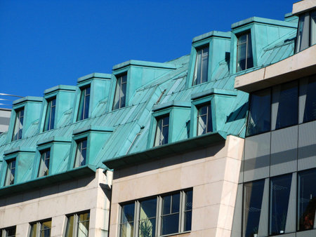 City - modern garretの写真素材