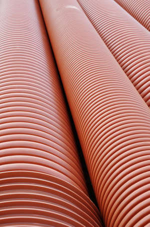 Plumbing tubes close-upの写真素材