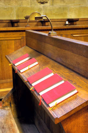 Bibles in choir chapel. Saint Vitus Cathedral  Prague, Prague castle, Czech Republic
