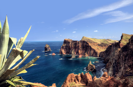 East  coast of Madeira island - Ponta de Sao Lourencoの写真素材