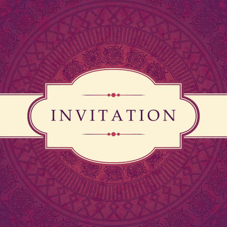 Vector decor lace on vintage   Old circle laceのイラスト素材