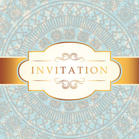 Vector decor lace on vintage   Old circle laceのイラスト素材