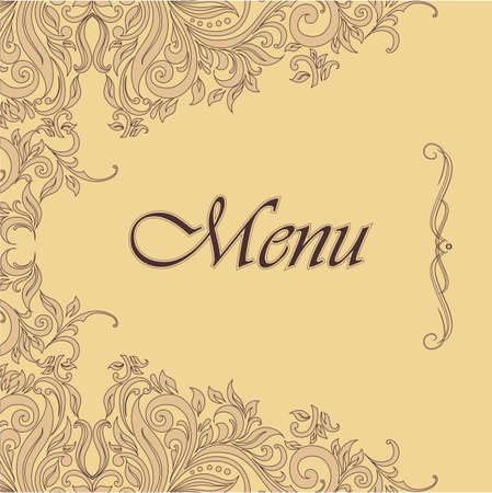 Menu in the old-styleのイラスト素材