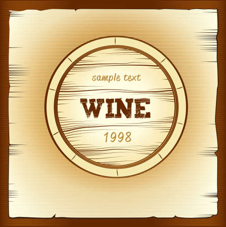 Bunch of grapes for labels of wine cask ceg のイラスト素材