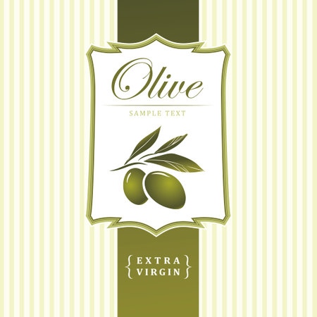 Vector decorative olive branch のイラスト素材