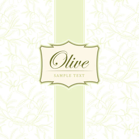 Olive background  For labels, pack のイラスト素材