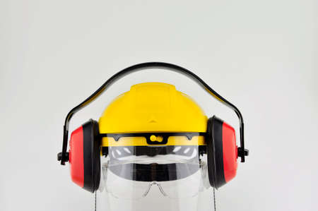 Safety Goggle , Helmet and earmuffsの写真素材