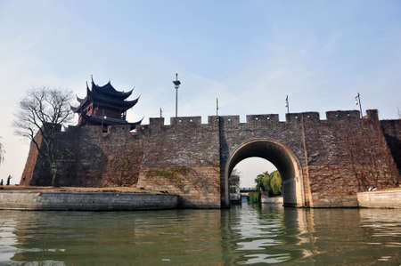 Chinese city wallの写真素材