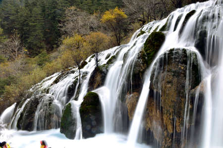 Shuzheng fall, Jiuzhaigouの写真素材