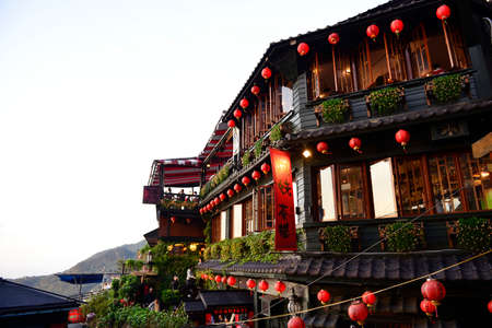 Jiufen is a mountain area in the Ruifang District of New Taipei City near Keelung, Taiwan.のeditorial素材