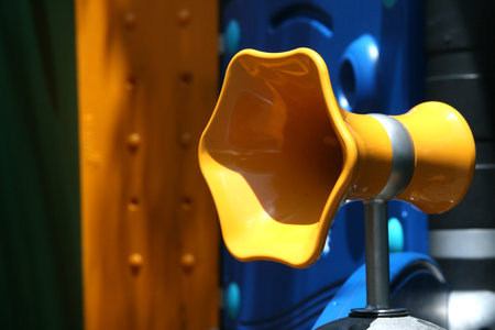 Loud speaker on a children's playgroundの写真素材