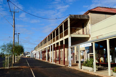 A view of the town of Trundle featuring the Trundle Hotelのeditorial素材
