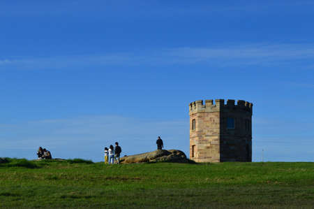 A view of the old octagonal customs tower  at La Perouse in Sydney, Australiaのeditorial素材