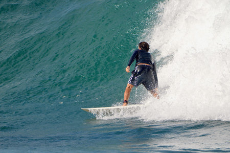 Surfer in action at Sydney, Australia.