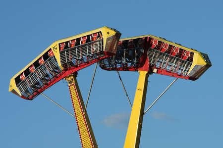 buzz bomb carnival rideの写真素材