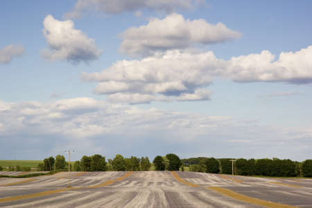 Crops being warmed up beneath a fleece material in a Scottish field.の写真素材
